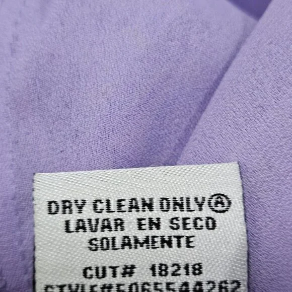 VTG I.C.E. Purple Green 100% Silk Chiffon Floral Beaded Flowy Maxi Long Skirt M - Picture 10 of 13